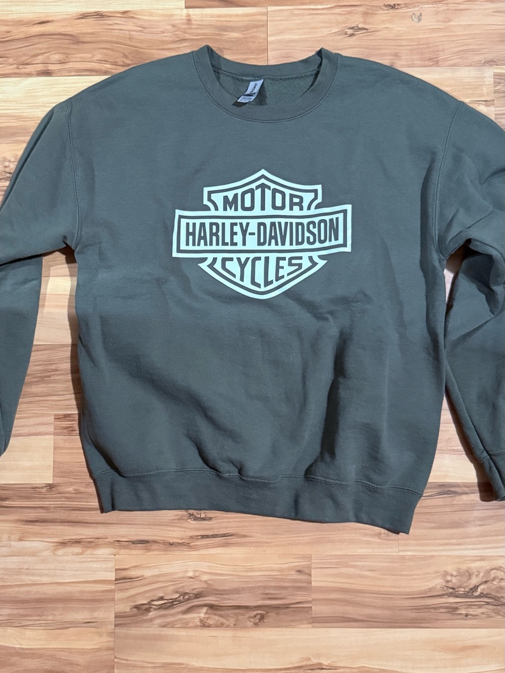 Harley-Davidson Women’s Olive Green Logo Crewneck Sweatshirt